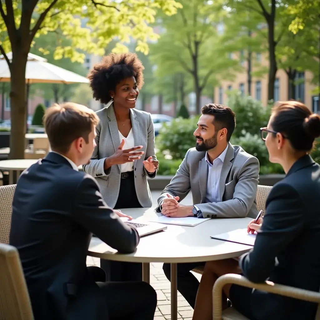 Modern office workspace